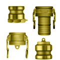 Brass Quick Couplers 6 Inch