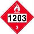 Placard 1 Sided Rigid UN1203 Flammable