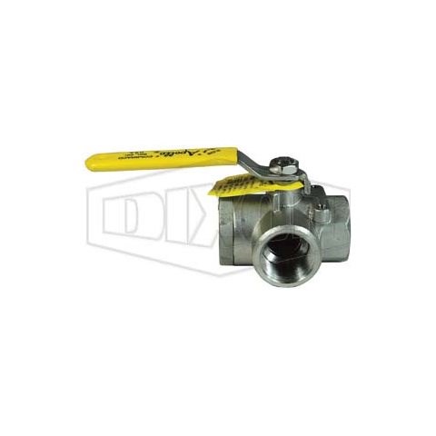 2-PC Ball Valve SS 3-Way 800 L-Port 1 in